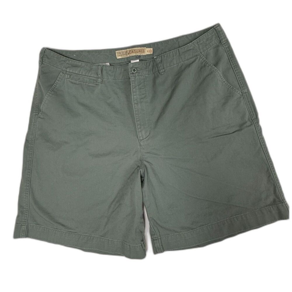 Cabela's Casuals Men's Flat Front Chino Shorts Sage Sz 44